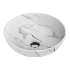 Раковина для ванной Omoikiri Hitomi-WH Marble Natceramic/WH Marble